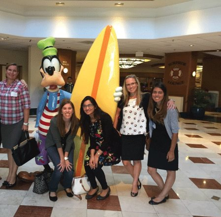 Team member with Goofy