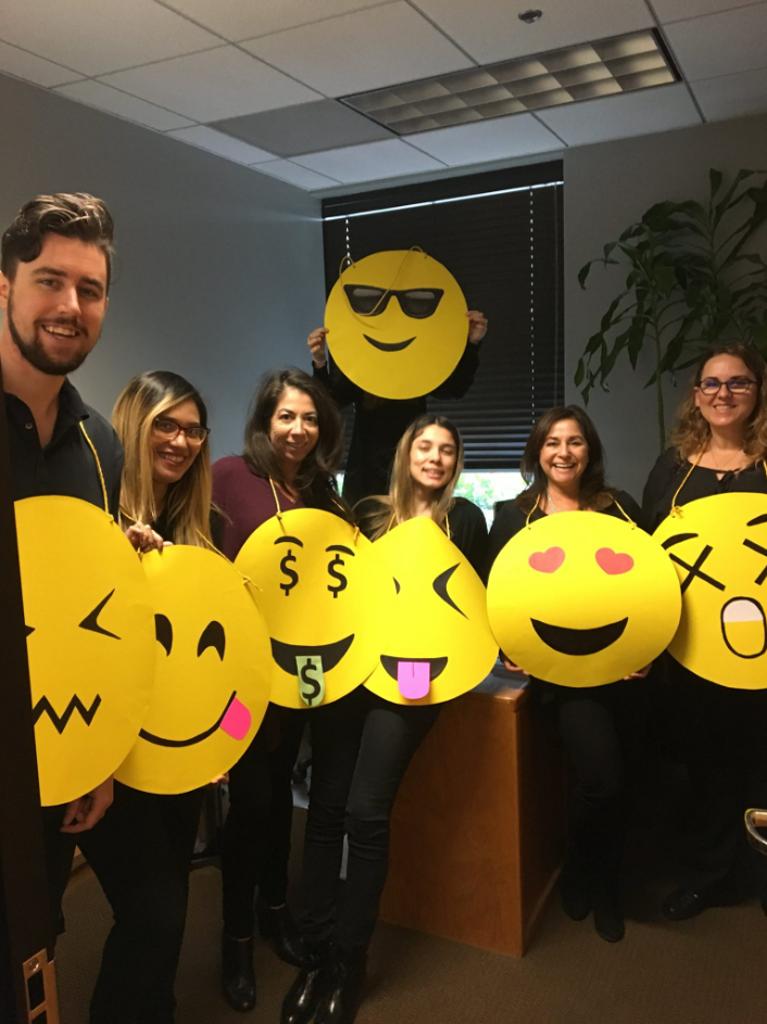 Team smiling